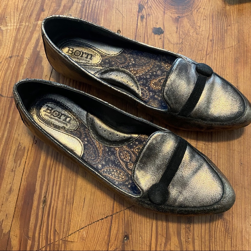 Born Metallic Loafers